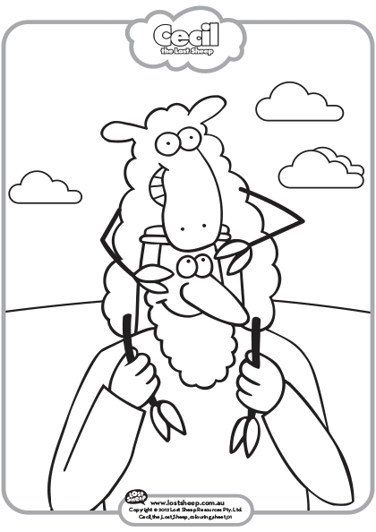 printable lost sheep coloring pages
